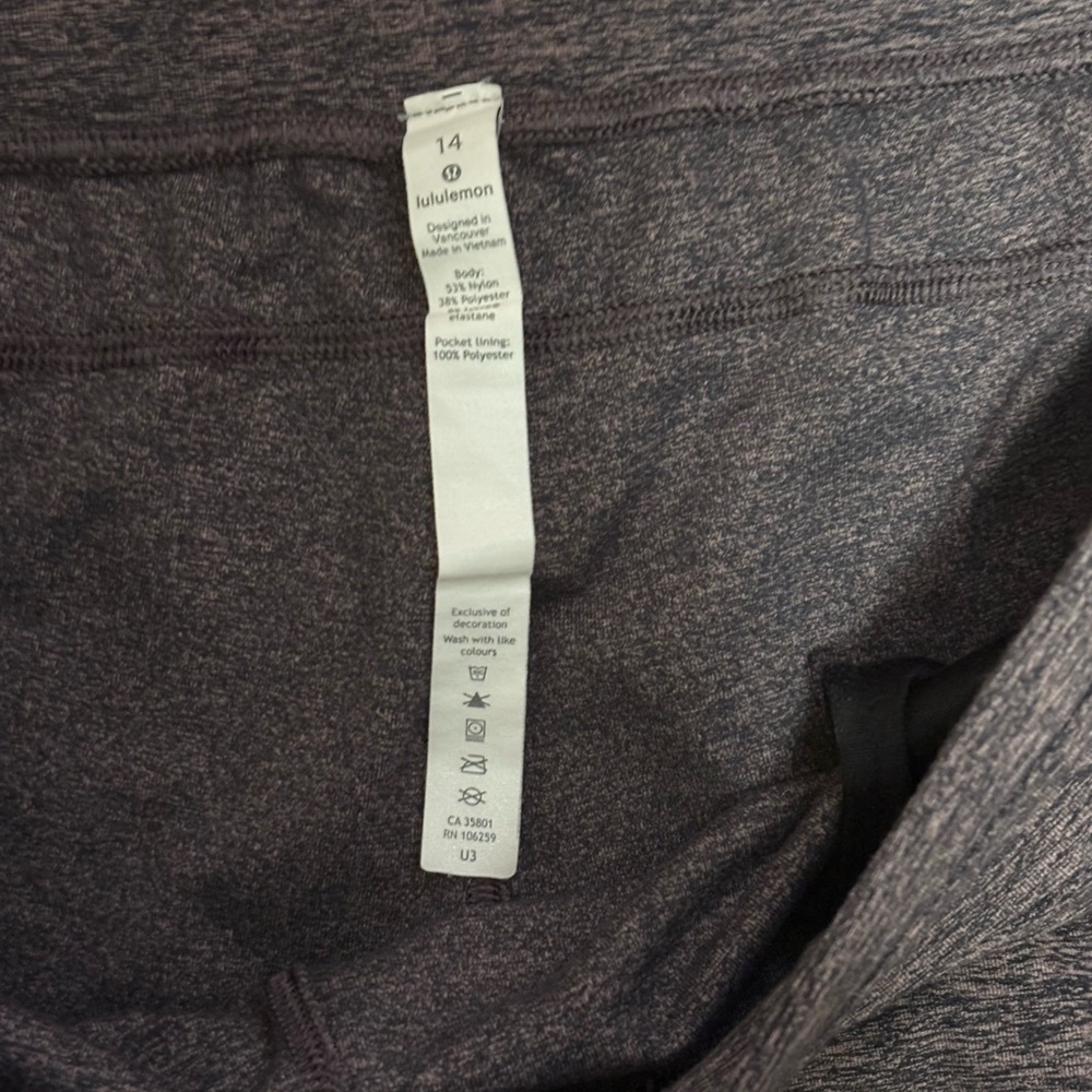 Lululemon Purple Heathered Leggings